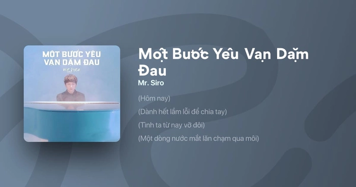lời bài hát một bước yêu vạn dặm đau