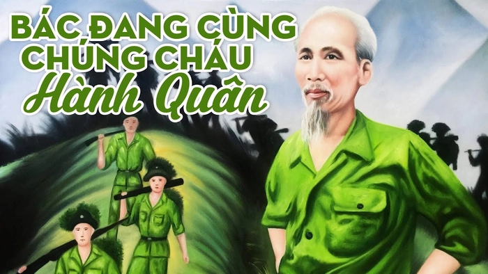 lời bài hát bác đang cùng chúng cháu hành quân