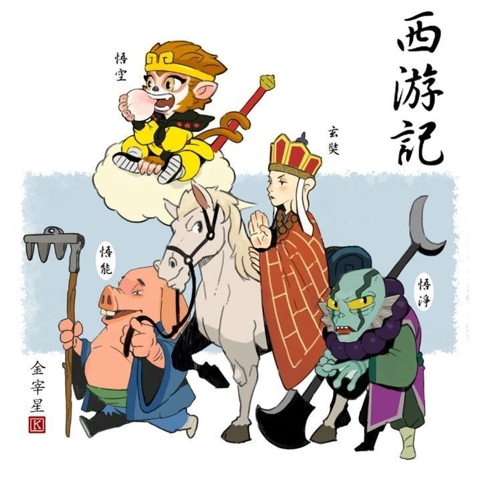 Ảnh Tây Du Ký chibi dễ thương