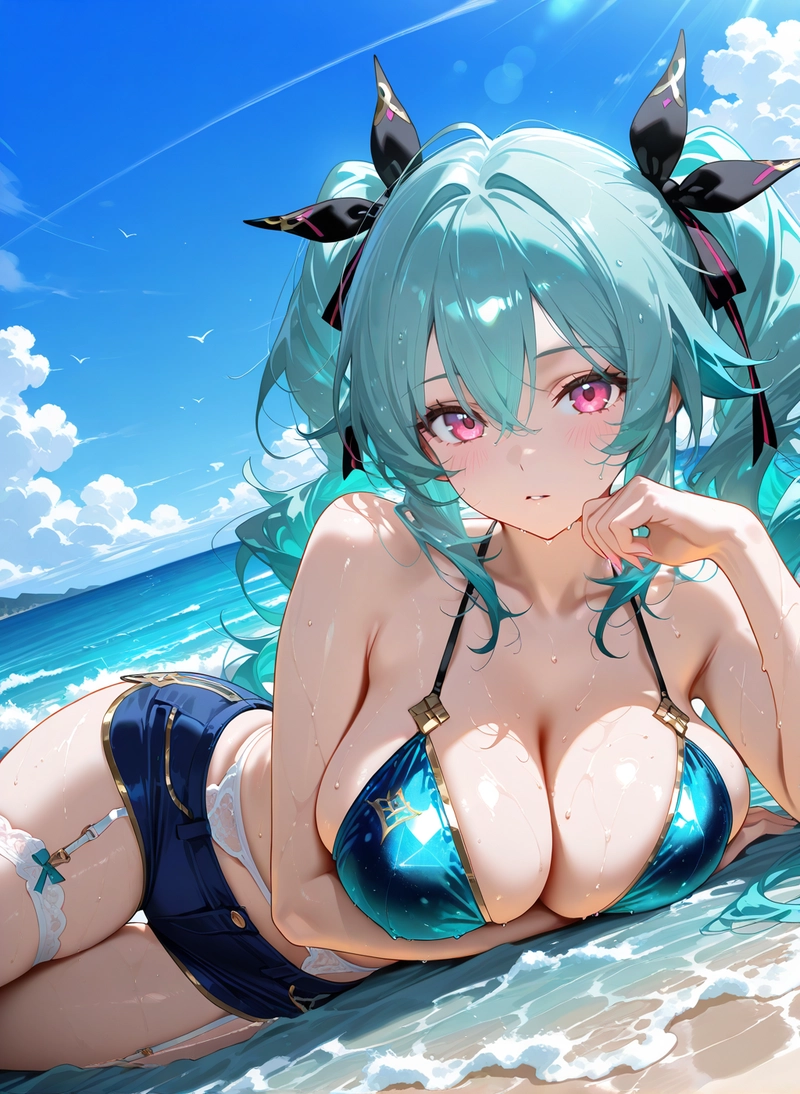 Ảnh anime gái xinh mặc bikini cá tính