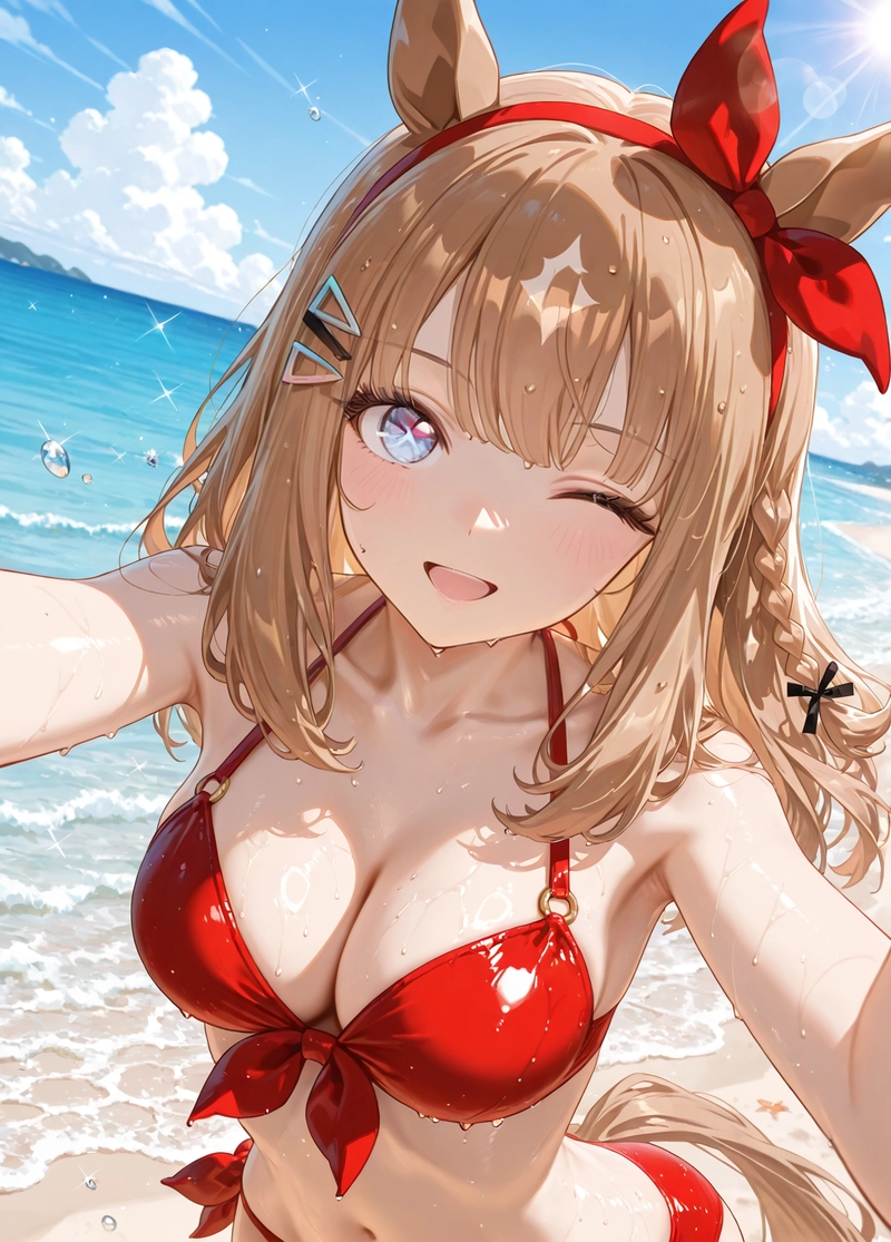 Ảnh anime gái xinh mặc bikini cute