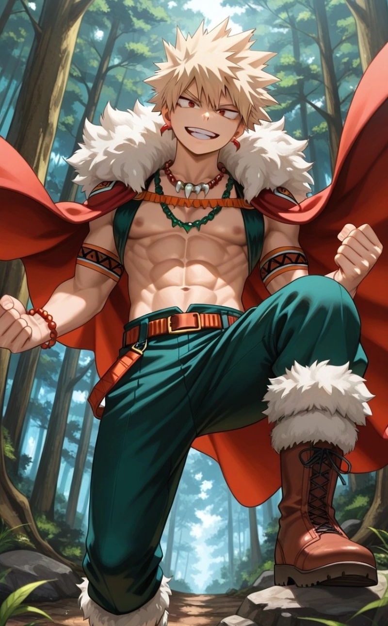 Ảnh anime nam ngầu 6 múi mạnh mẽ