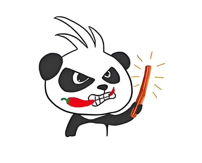 Ảnh meme gấu trúc tức giận dễ thương