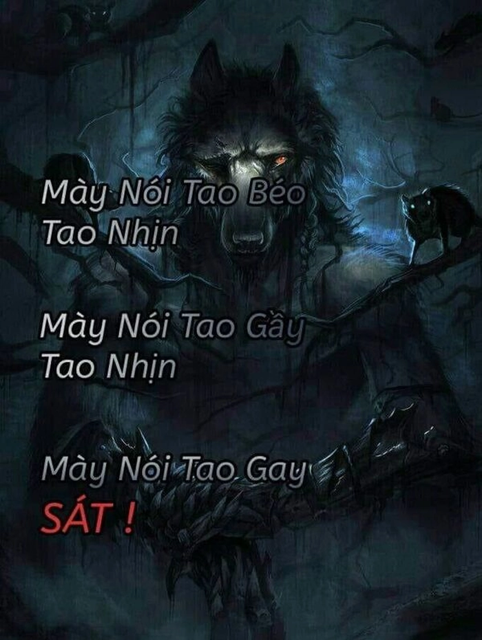 Chó sói cô độc meme chế