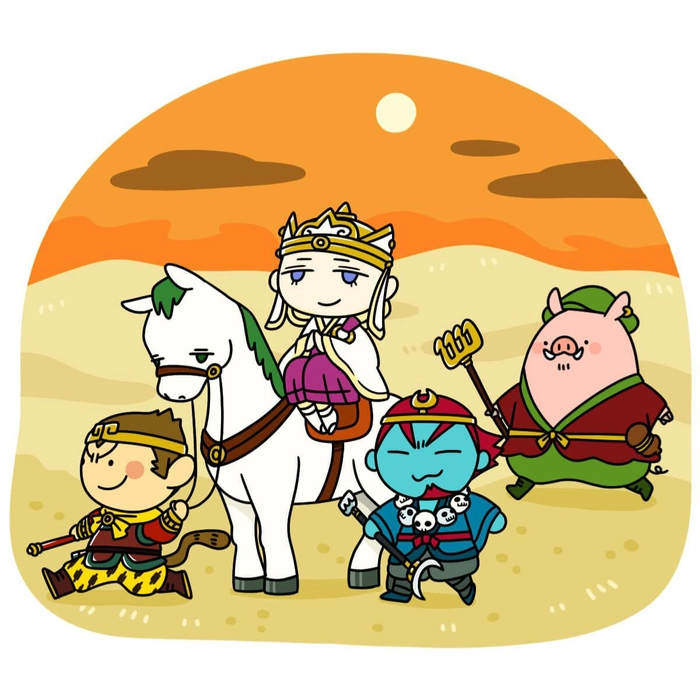 Hình Tây Du Ký chibi hài hước
