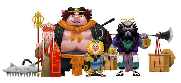 Hình Tây Du Ký chibi siêu cute