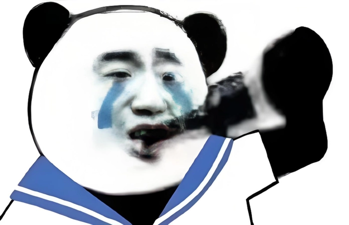 Hình ảnh meme gấu trúc buồn khóc