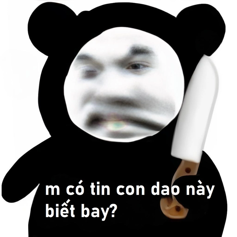 Hình ảnh meme gấu trúc ngang ngược cười ra nước mắt