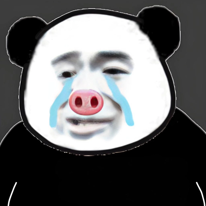 Hình meme gấu trúc buồn khóc