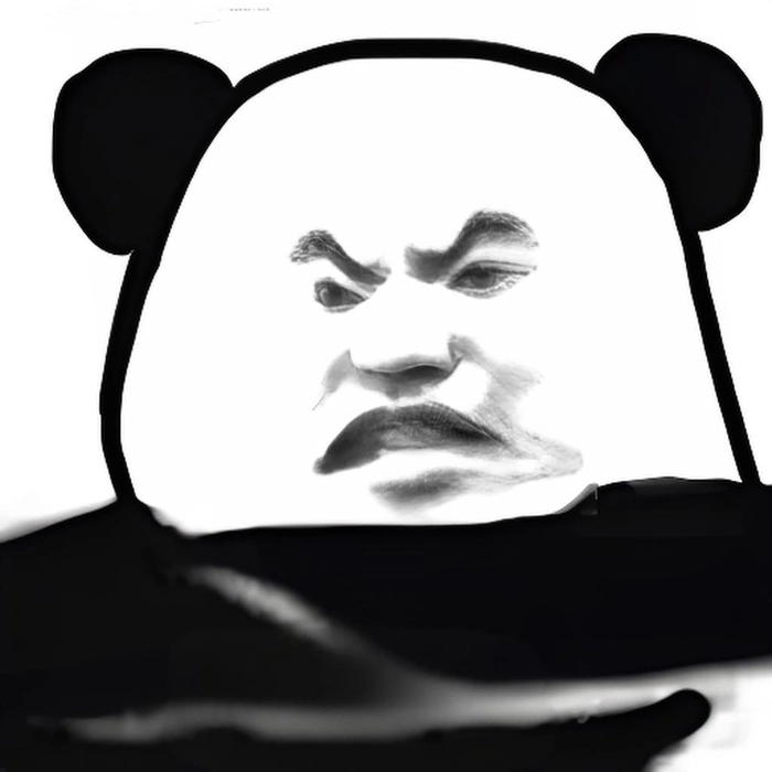 Hình meme gấu trúc dỗi ngầu lòi
