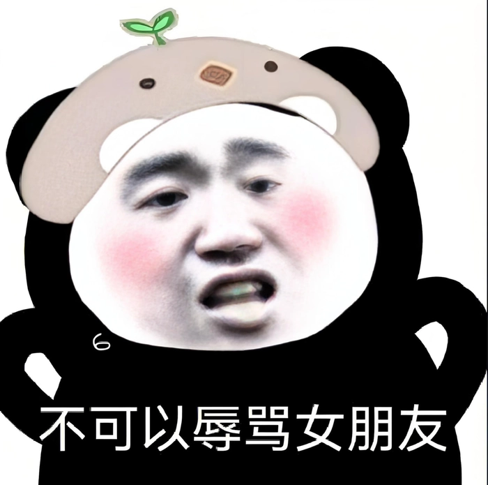 Hình meme gấu trúc tiếng Trung dễ thương