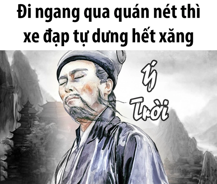 Meme Gia Cát Lượng ý trời