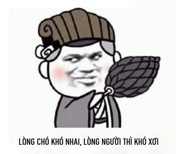 Meme chế lòng chó khó nhai bá đạo