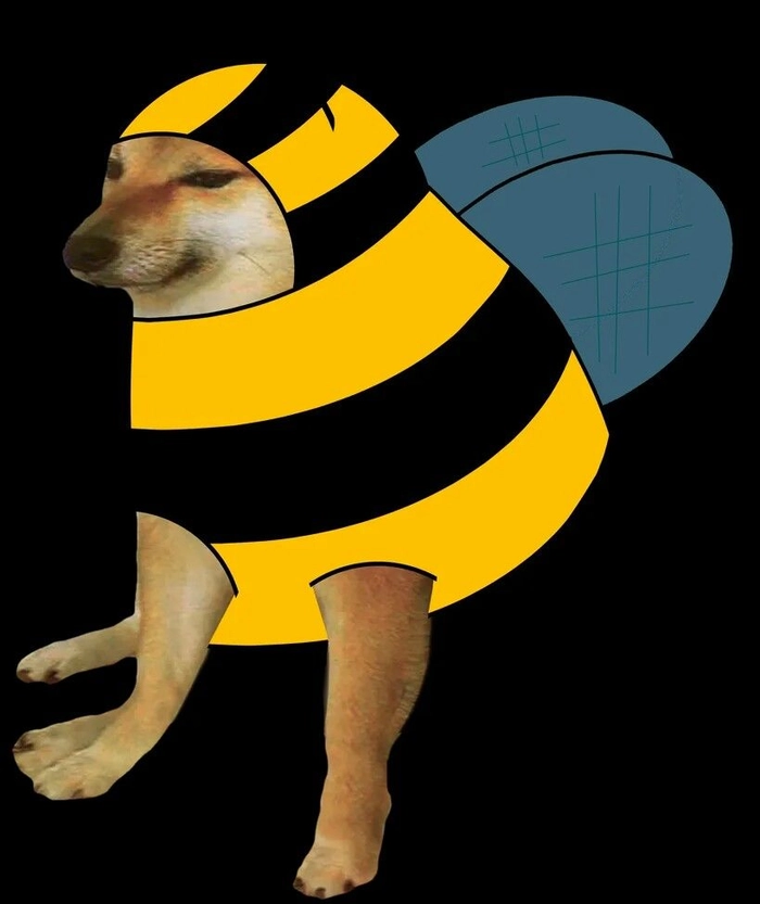 Meme chó Shiba cầm gậy vui nhộn