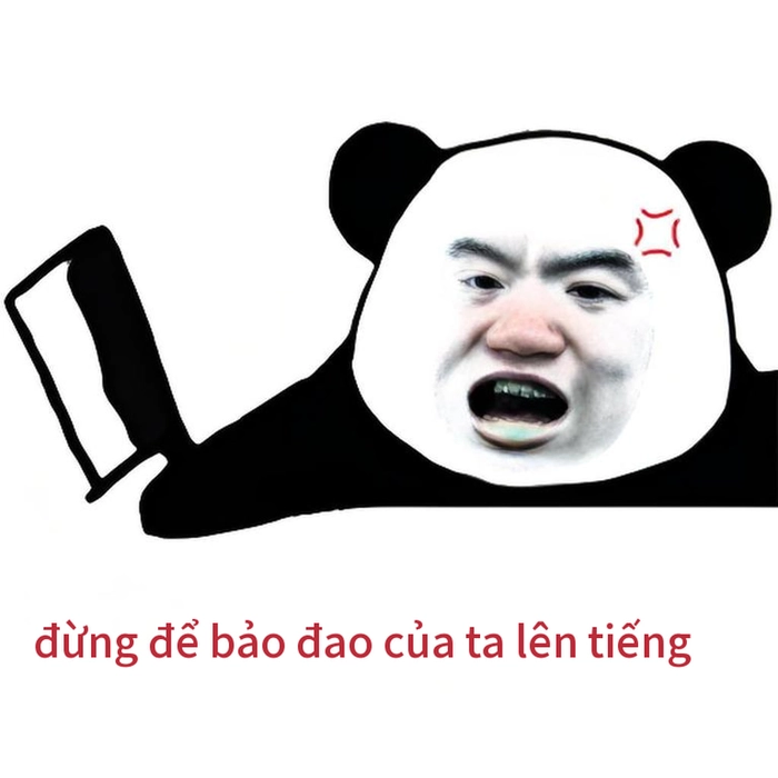 Meme gấu trúc bất lực châm biếm