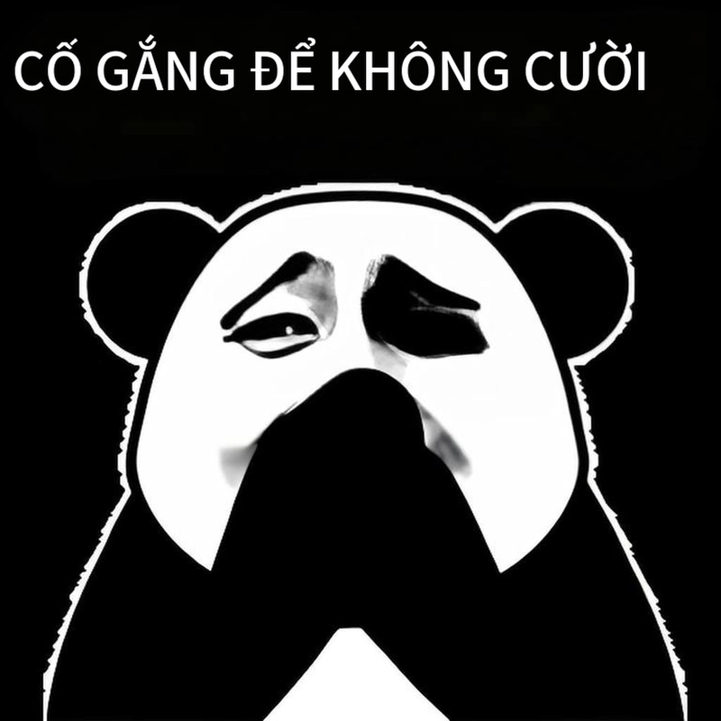 Meme gấu trúc cười đểu bá đạo