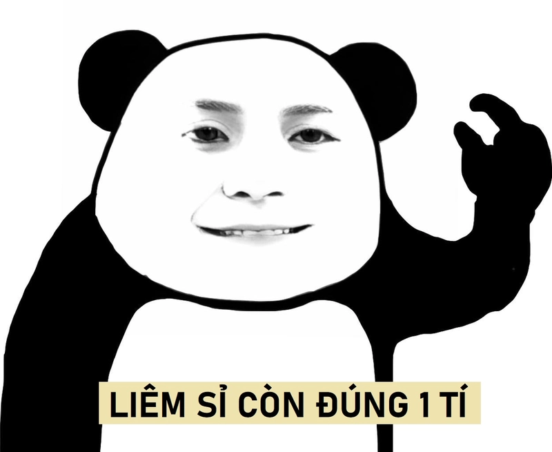 Meme gấu trúc cười đểu tinh quái