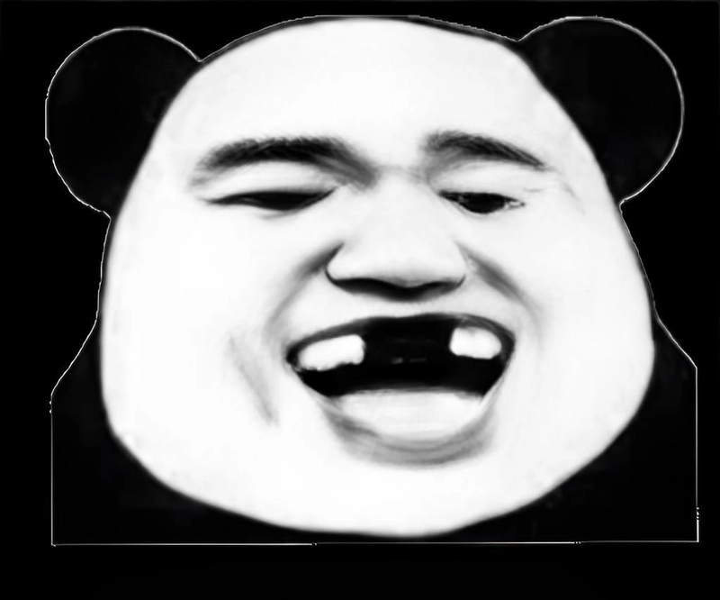 Meme gấu trúc cười nham hiểm