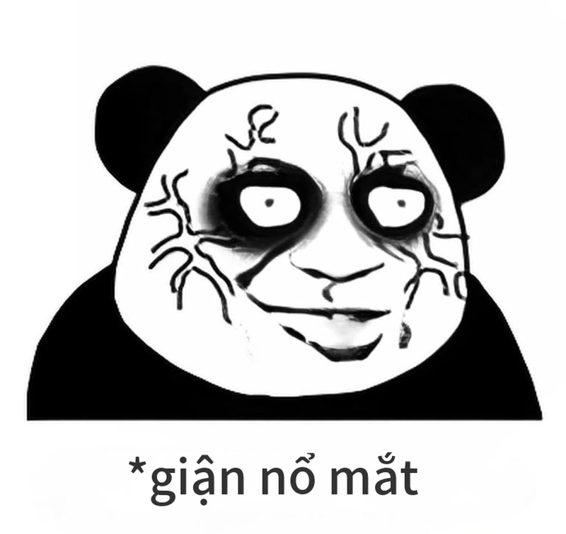Meme gấu trúc mệt mỏi bá đạo