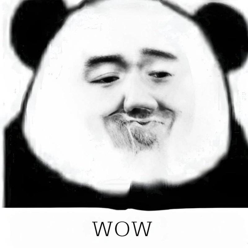 Meme gấu trúc ngạc nhiên hài lầy