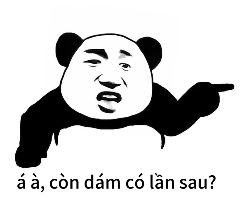 Meme gấu trúc ngang ngược chế cực gắt