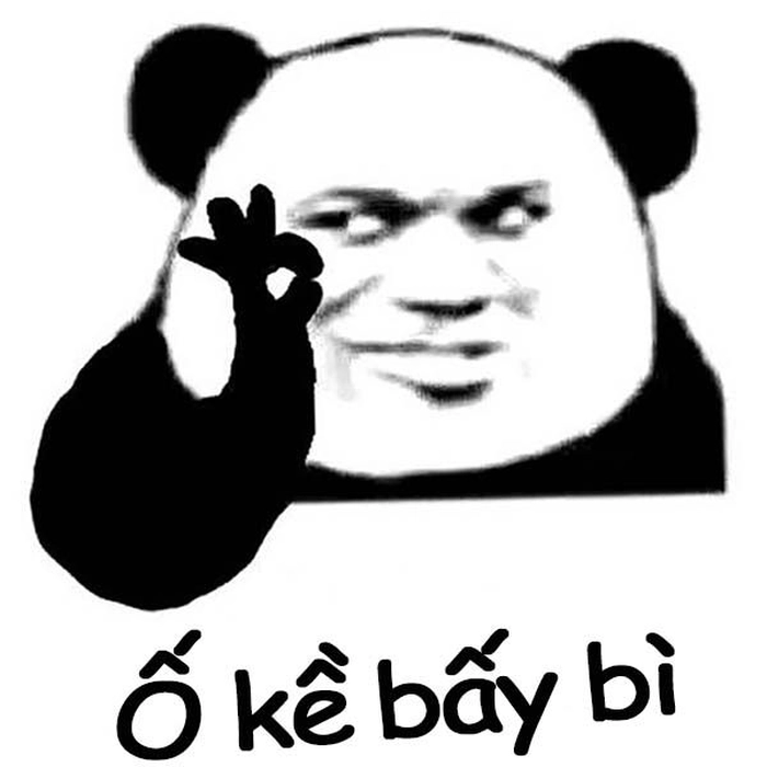 Meme gấu trúc ok cute