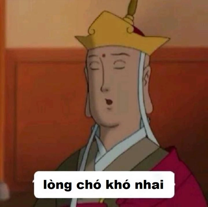 Meme lòng chó khó nhai gây cười