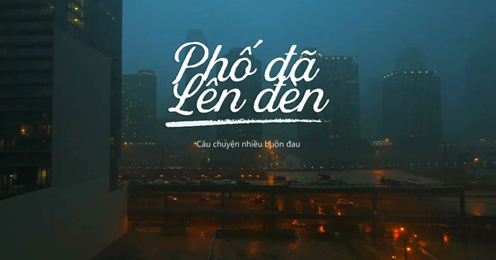 lời bài hát phố đã lên đèn