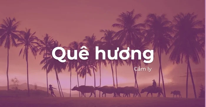 lời bài hát quê hương