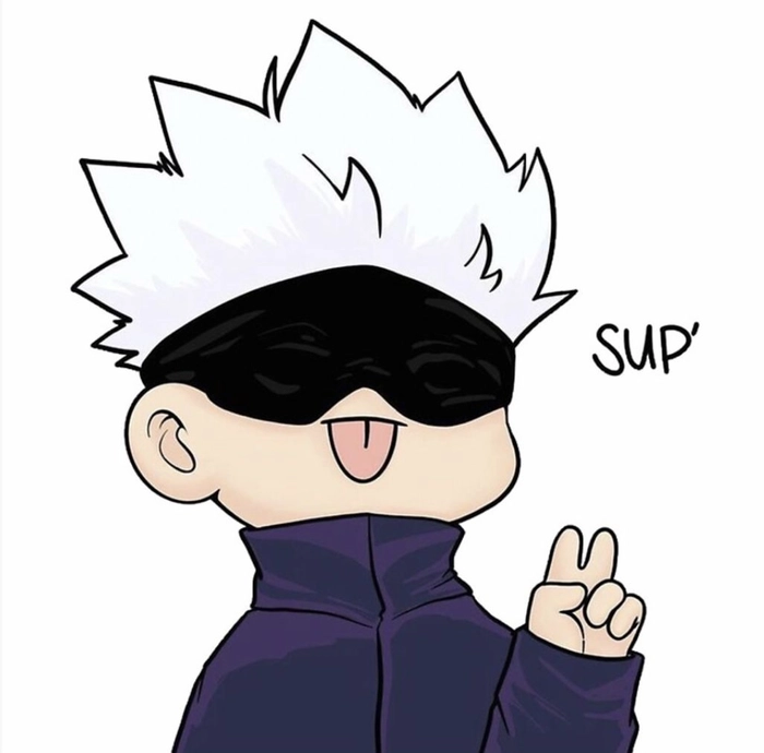 Ảnh Gojo meme lầy lội vui nhộn