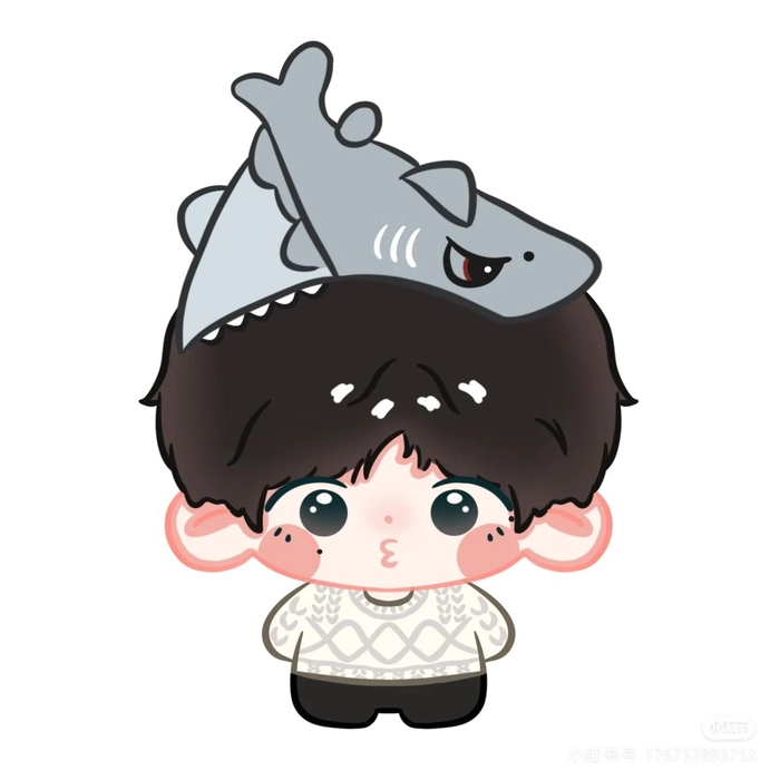 Ảnh Hải Đăng Doo chibi biểu cảm dễ thương