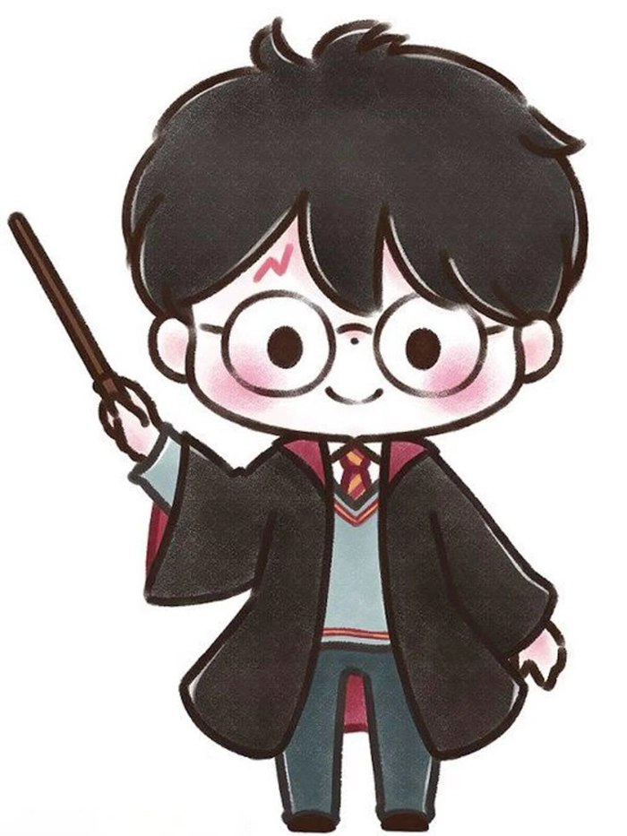 Ảnh Harry Potter chibi ngộ nghĩnh dễ thương