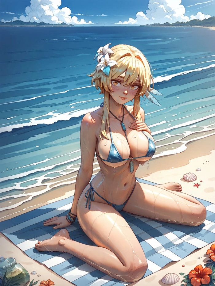 Ảnh Lumine bikini sắc nét
