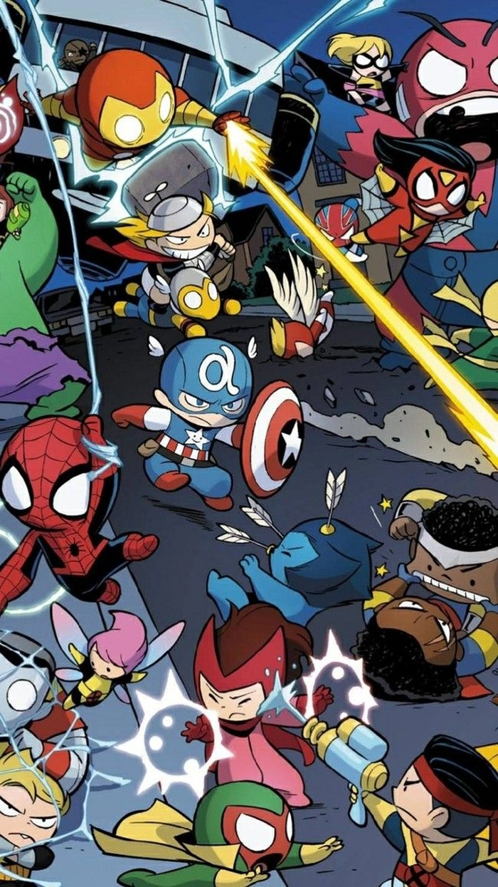Ảnh Marvel chibi vui nhộn đáng yêu