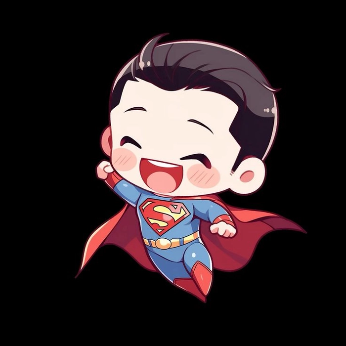 Ảnh Superman chibi đáng yêu ngộ nghĩnh