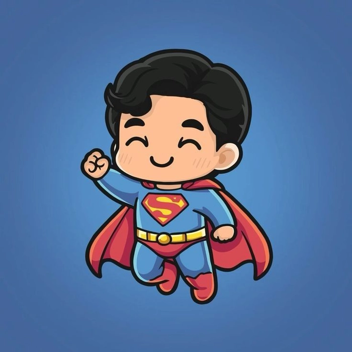 Ảnh Superman chibi hài hước