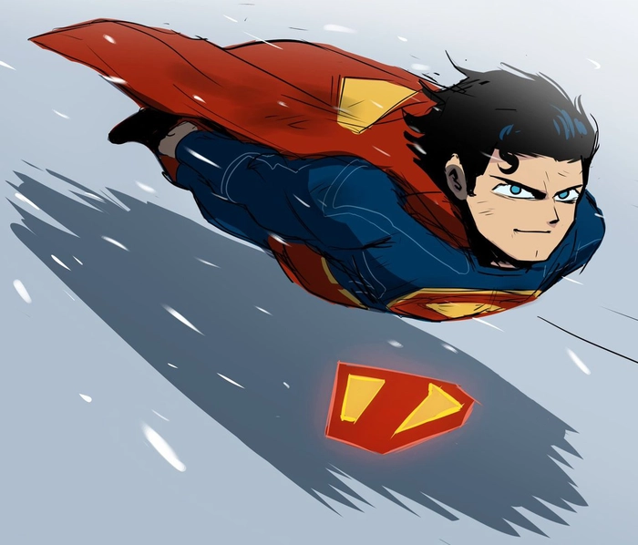 Ảnh Superman chibi ngầu đáng yêu