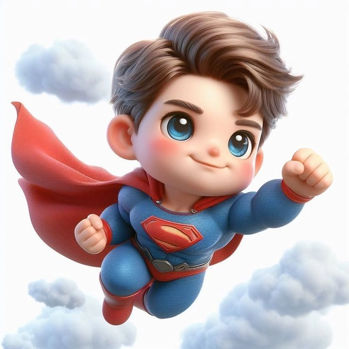 Ảnh Superman chibi ngộ nghĩnh