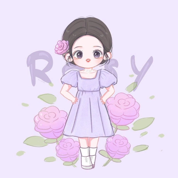 Ảnh Triệu Lộ Tư chibi cute tươi sáng