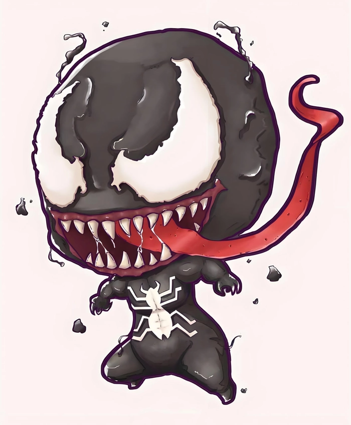 Ảnh Venom chibi siêu ngầu