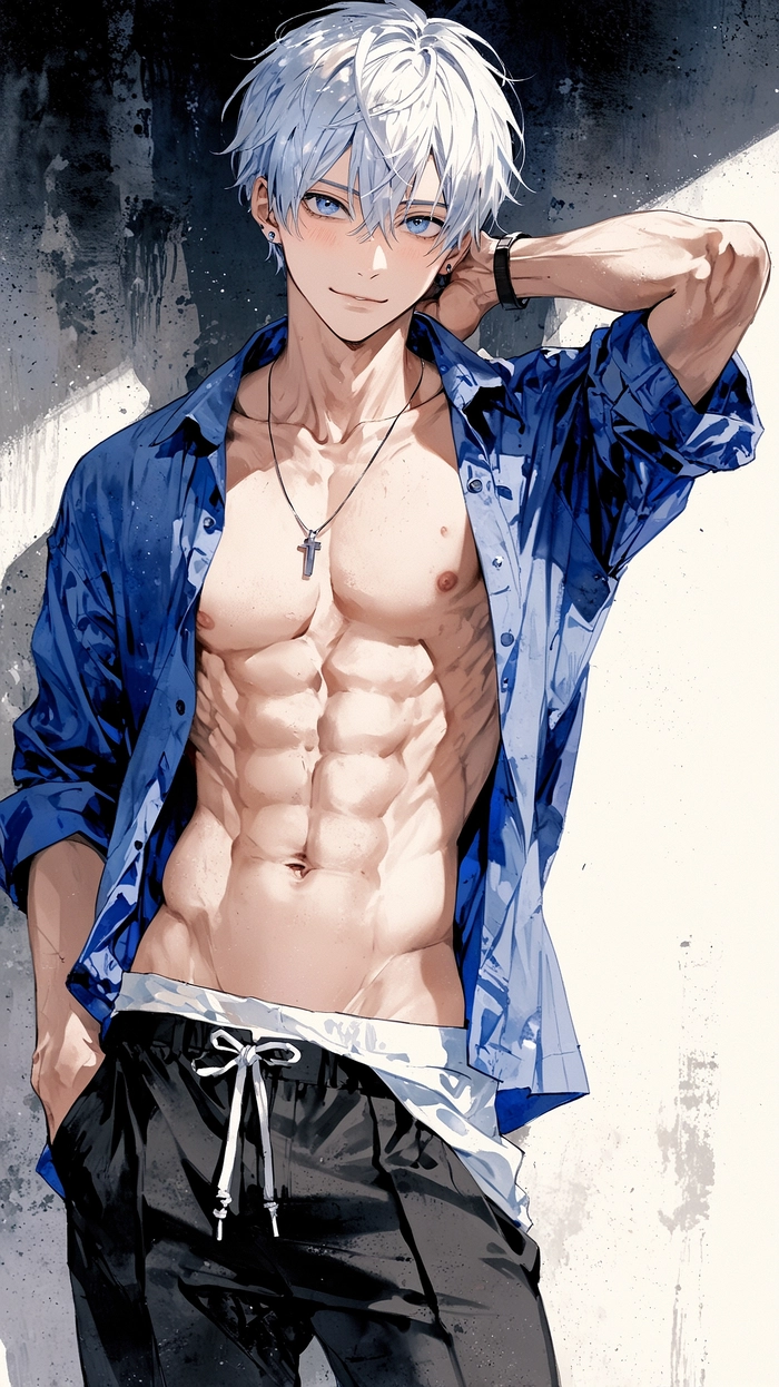 Ảnh anime nam ngầu 6 múi quyến rũ