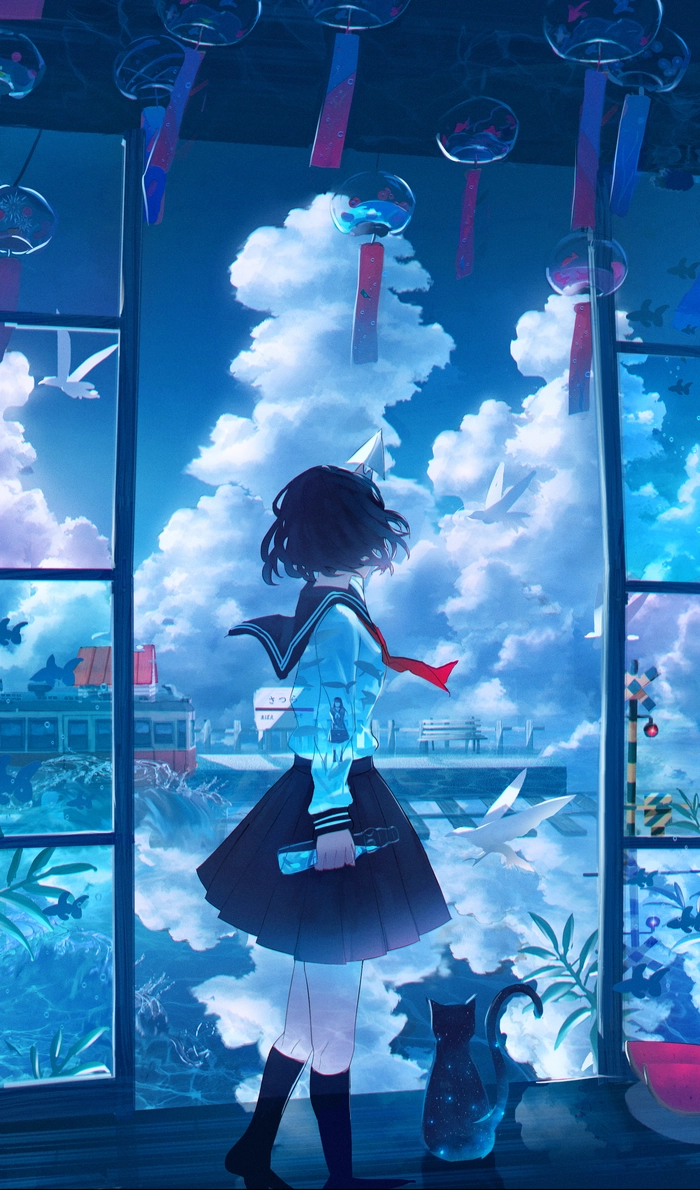 Ảnh anime nữ buồn che mặt cô đơn