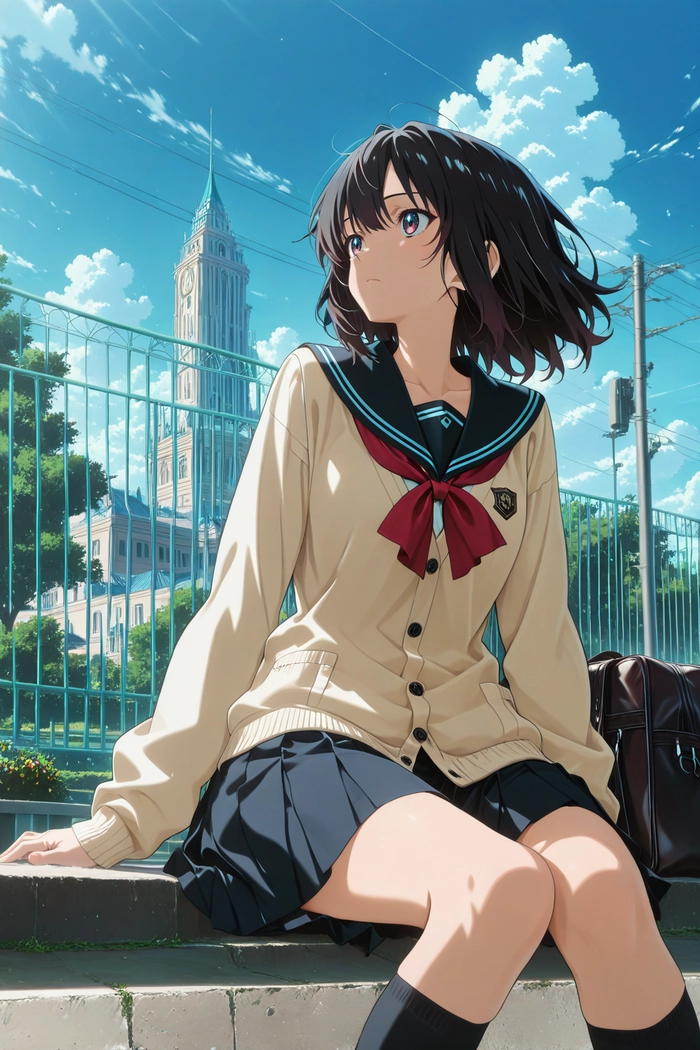Ảnh anime nữ buồn lạnh lùng cuốn hút