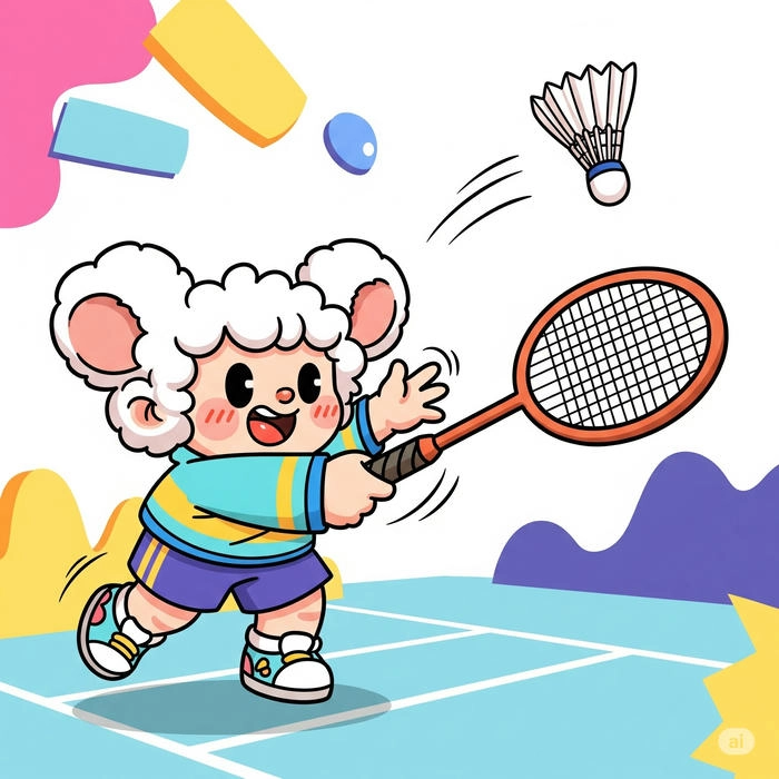 Ảnh cầu lông chibi ngộ nghĩnh cực đáng yêu