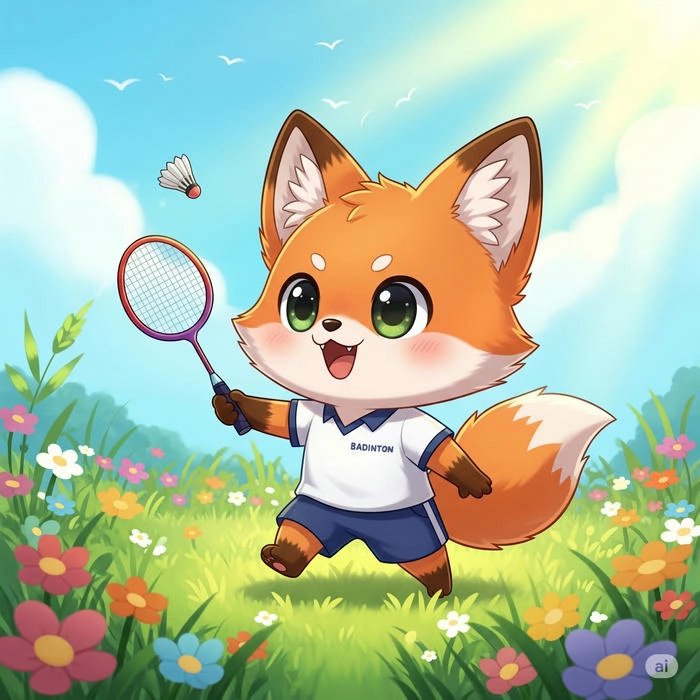 Ảnh cầu lông chibi ngộ nghĩnh