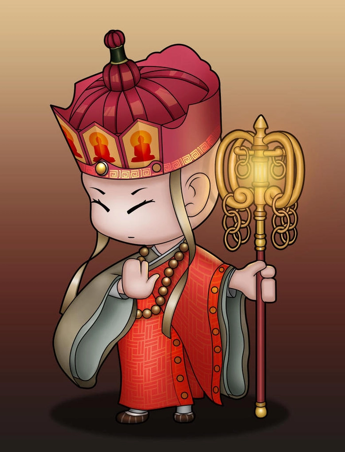 Ảnh chibi Đường Tăng cute xỉu