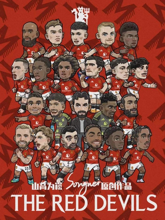 Ảnh chibi Manchester United cute đáng yêu