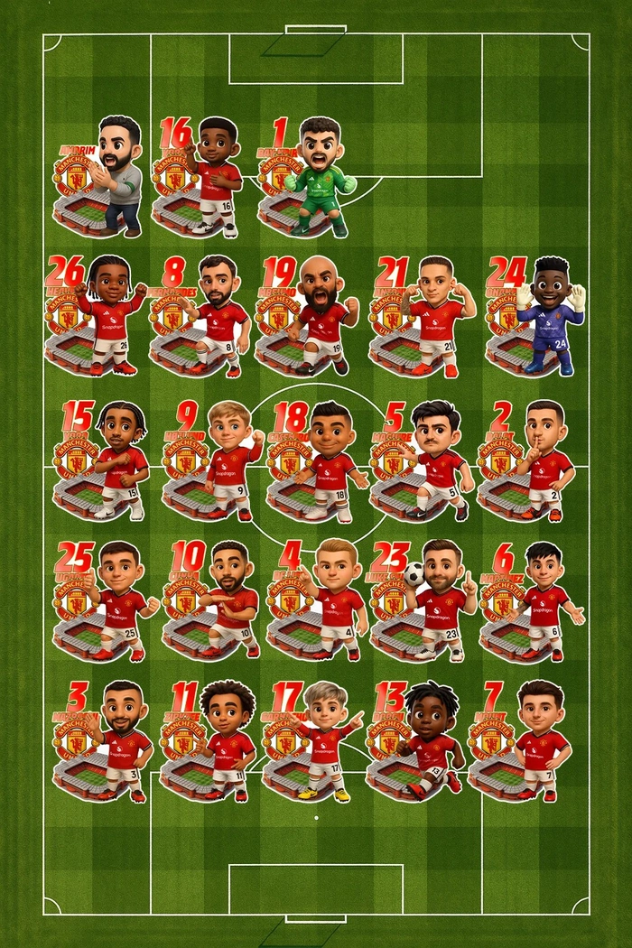 Ảnh chibi Manchester United ngầu bá đạo