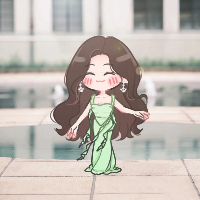 Ảnh chibi Triệu Lộ Tư cute đáng yêu