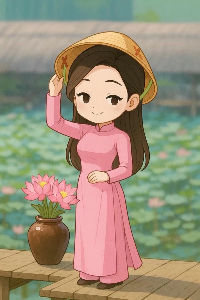 Ảnh cô giáo chibi cute siêu đáng yêu